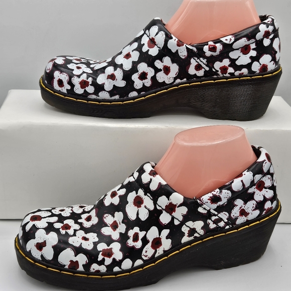 Dr Martens Pascal Fayre 1460 rare /hard-to-find floral clog shoes w 9 / m 8 - Picture 6 of 14